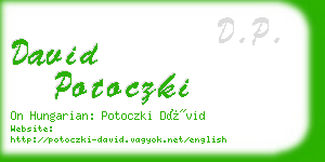 david potoczki business card